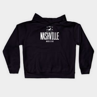 USA, America, Nashville, Tennessee Kids Hoodie